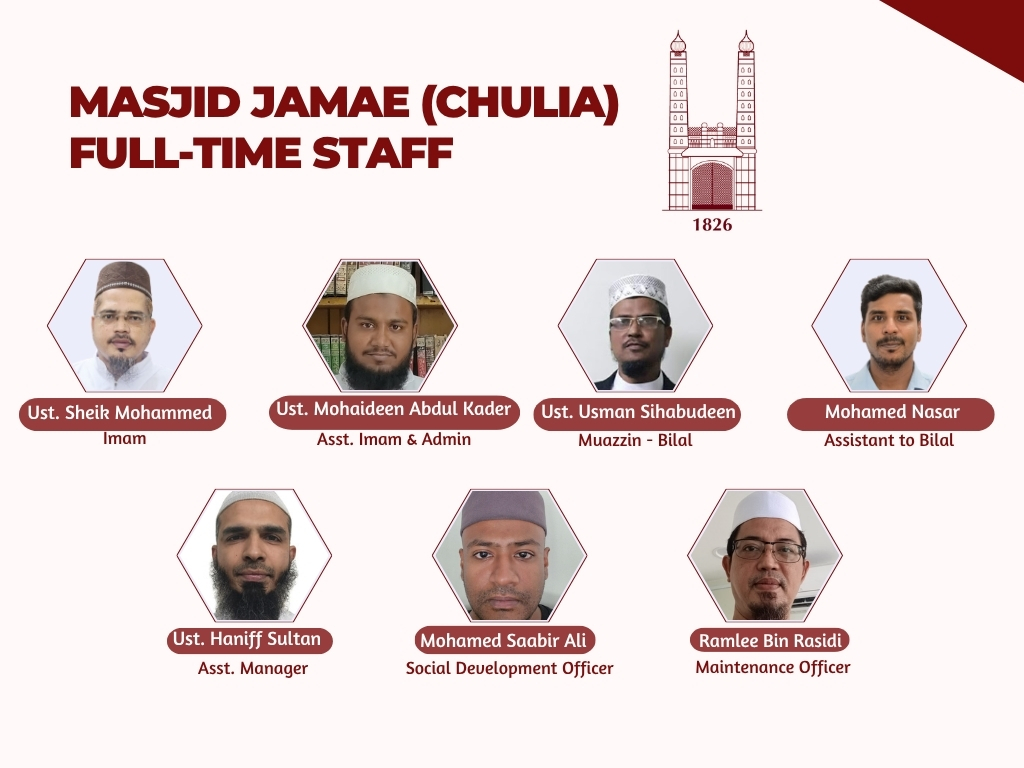 Masjid Jamae (Chulia) Full-Time Staff